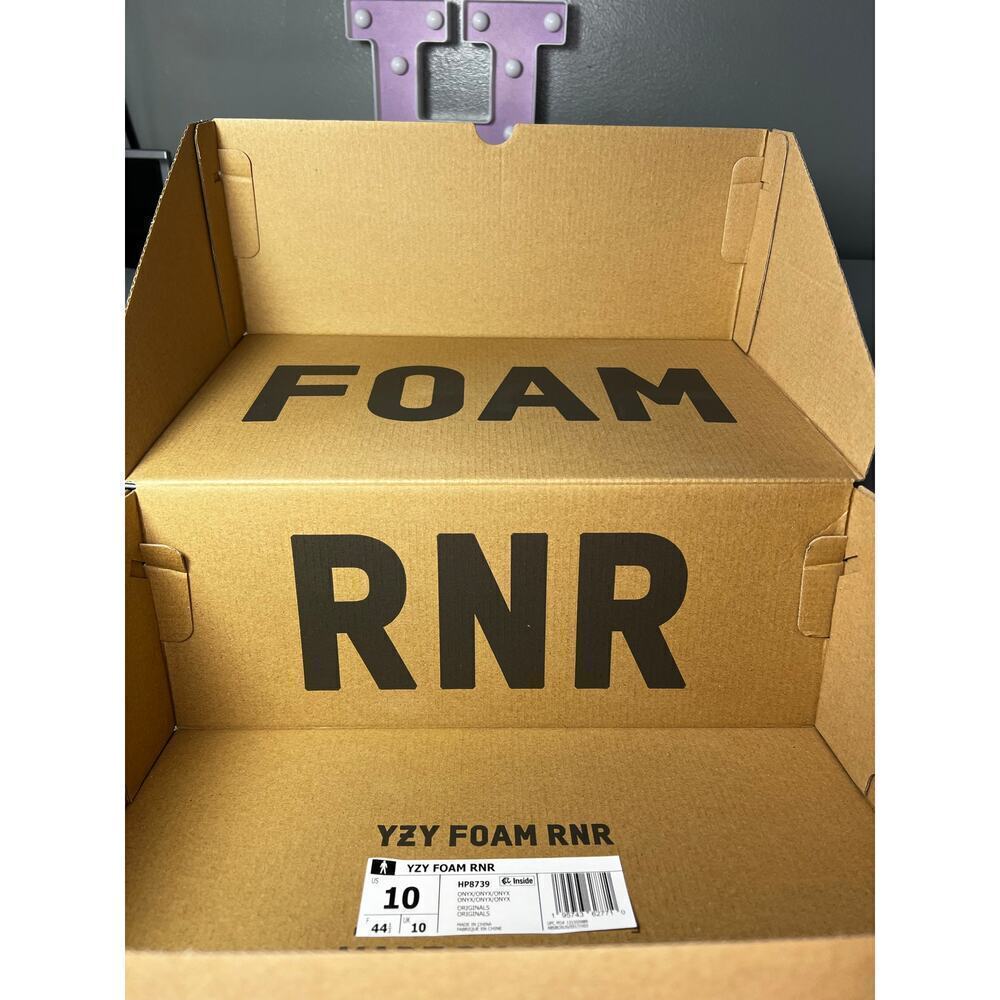 Yeezy Foam Rnr Onyx Sz 10 - Picture 11 of 13